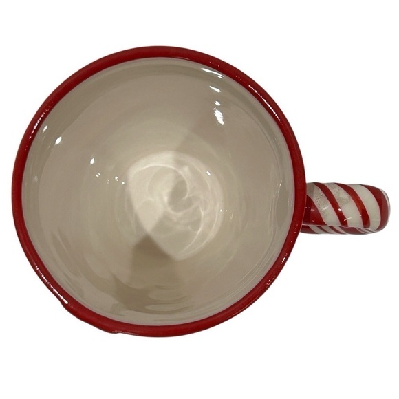 Snowman Mug 2-Pc w/Tophat Hallmark Red/Black/Green Coffee/Hot Cocoa EUC - Picture 6 of 7